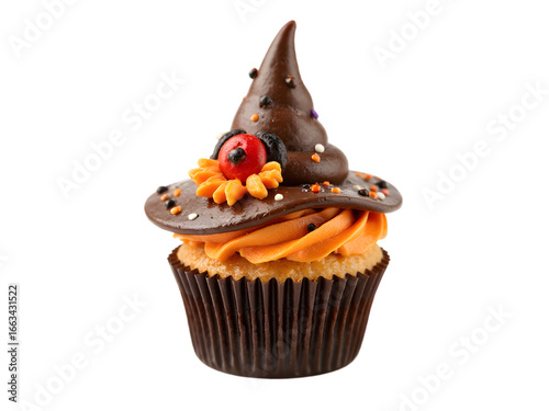 chocolate cupcake with a candle