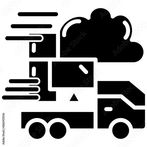 Electronics Shipping glyph icon