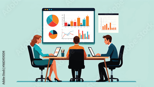 Data Analysis Team Meeting Collaborative Business Insights