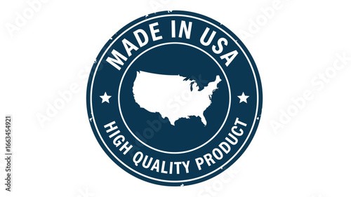 Made in USA High-Quality Product Emblem, a Seal of American Craftsmanship & Excellence