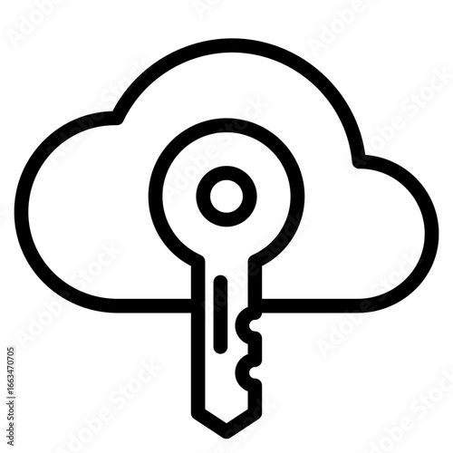 Pass key icon in vector illustration