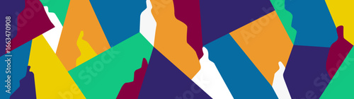 People  background , social issues  modern community  abstract silhouettes vector illustration
