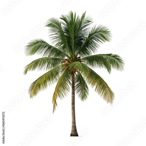 palm tree on white background