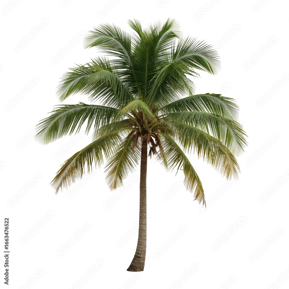 Obraz premium palm tree on white background