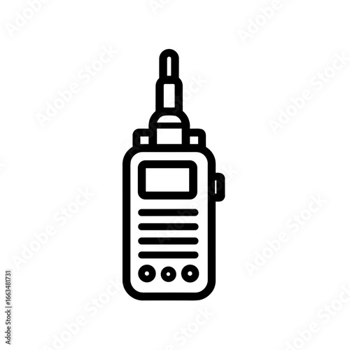 Simple black Walkie Talkie Icon