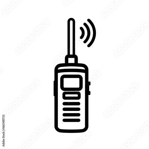 Simple black Walkie Talkie Icon