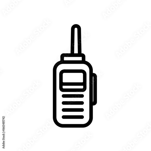 Simple black Walkie Talkie Icon