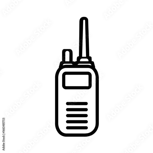Simple black Walkie Talkie Icon