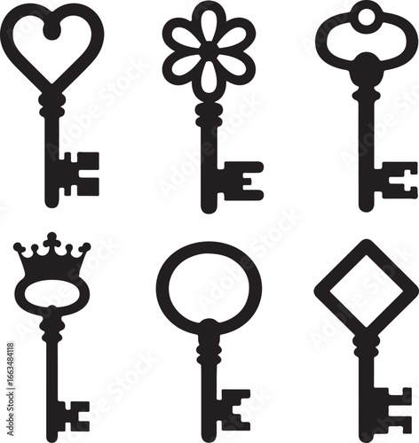Antique keys with decorative tops vintage keys decorative keys