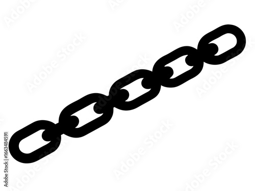 Broken chain icon,Chain  black silhouette vector