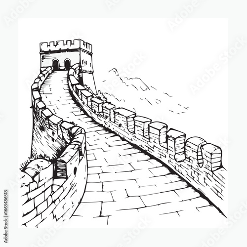 great wall sketch