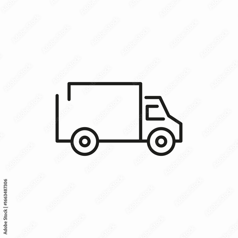 delivery truck lorry icon sign vector delivery truck lorry icon sign vector