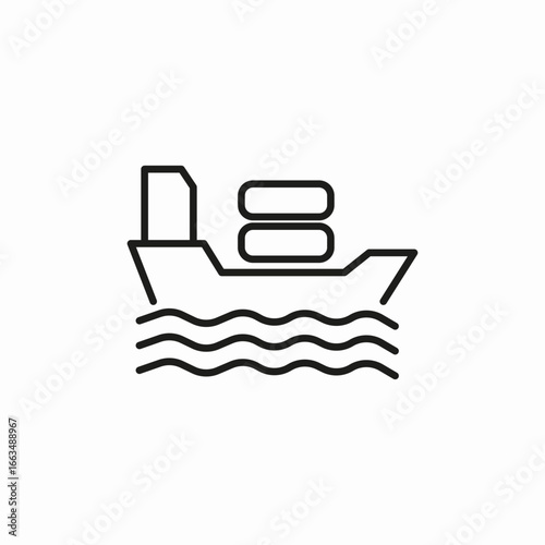 shipping ship icon sign vector