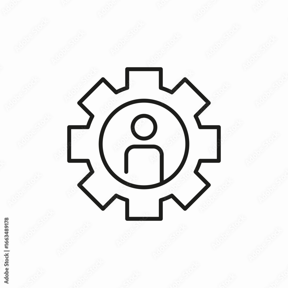 user settings icon sign vector user settings icon sign vector