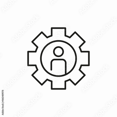 user settings icon sign vector