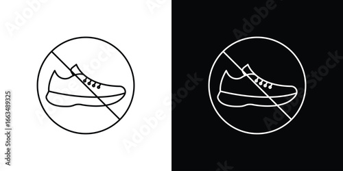 No shoes sign
