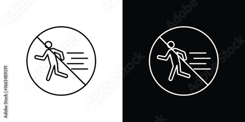 No running sign