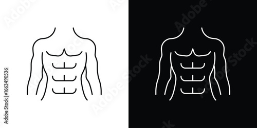 Male torso icon