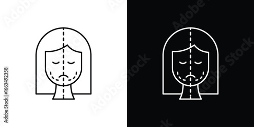 Facelifting procedure icon
