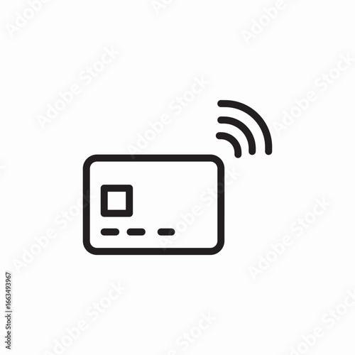 bank card wireless payment icon sign vector