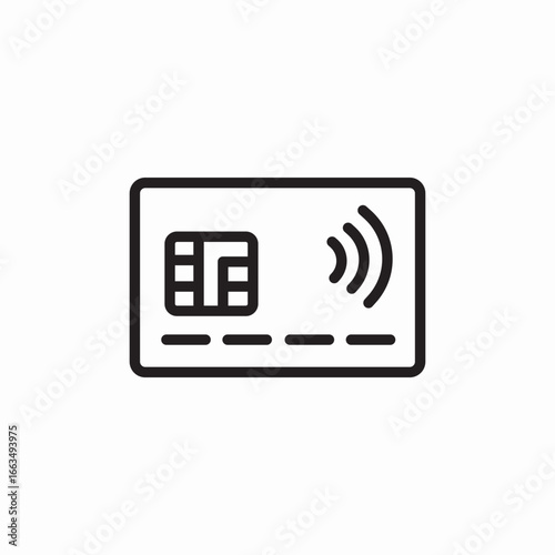 bank card icon sign vector