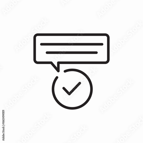 check mark text icon sign vector