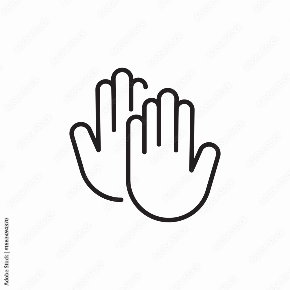 Obraz premium clap hands icon sign vector