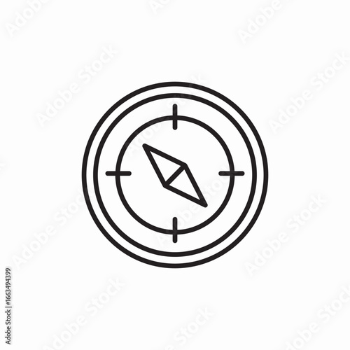 compass navigation icon sign vector