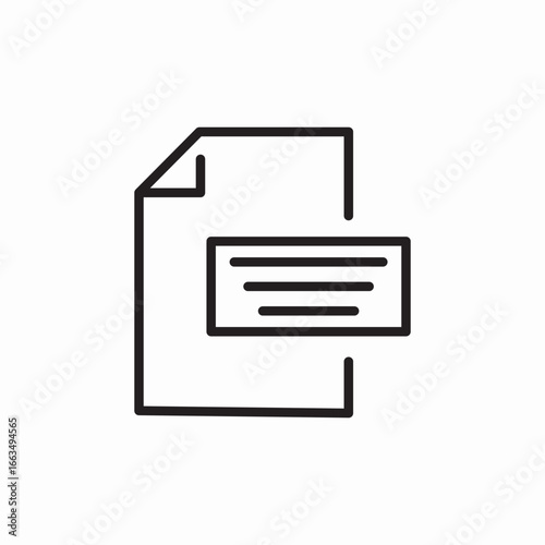 file text icon sign vector