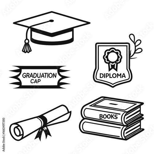education icons set