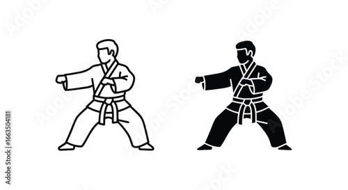 Martial Artist Icon - Kung Fu Pose