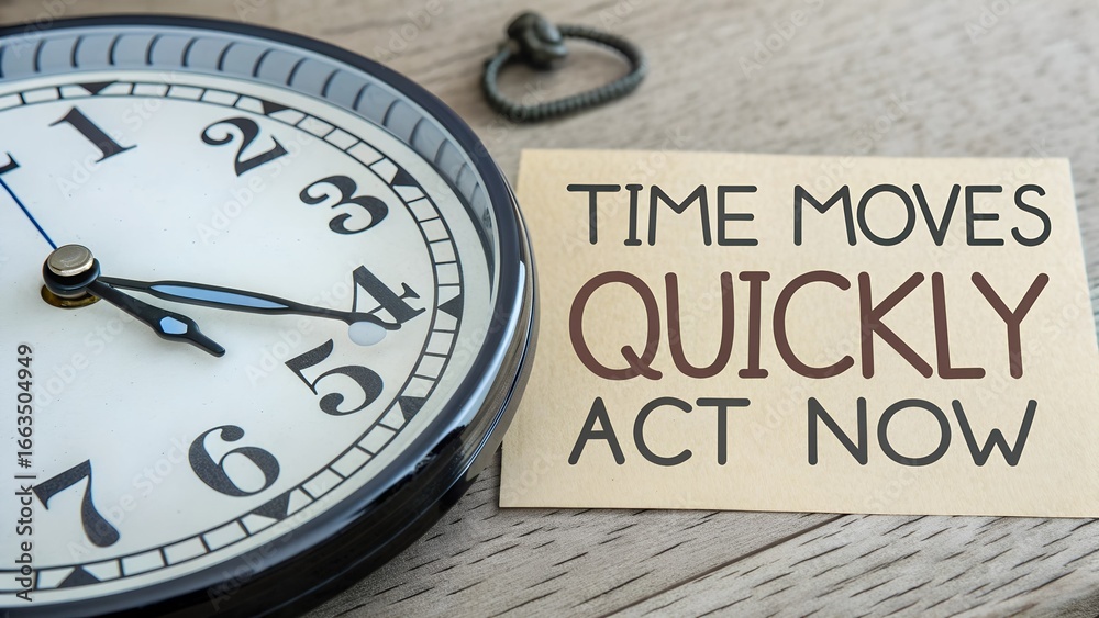 custom made wallpaper toronto digitalTime Management Inspiration with Clock and Motivational Message