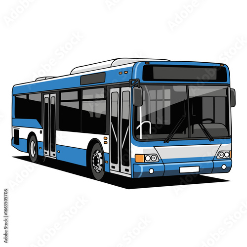 bus isolated on white background