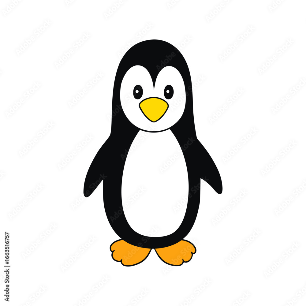Fototapeta premium penguin on a white background