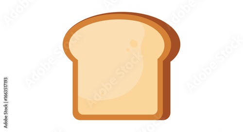 A slice of toasted bread on a plain background