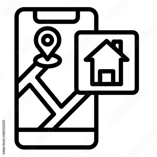 Real Estate  Icon Element For Design
