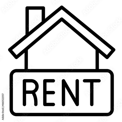 Rental  Icon Element For Design