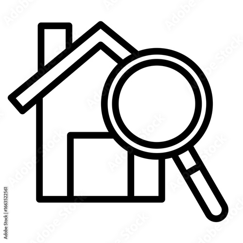 Magnifying  Icon Element For Design