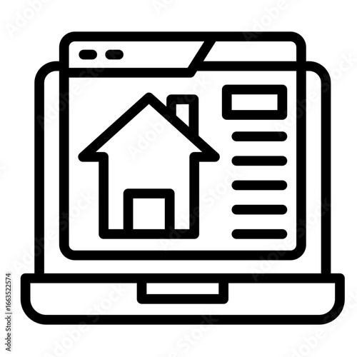 Laptop  Icon Element For Design