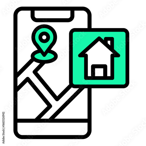 Real Estate  Icon Element For Design