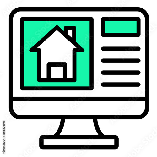 Real Estate  Icon Element For Design