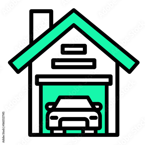 Garage  Icon Element For Design