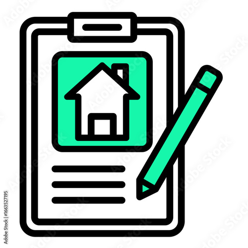 Mortgage  Icon Element For Design