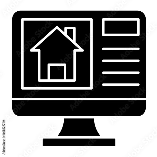 Real Estate  Icon Element For Design