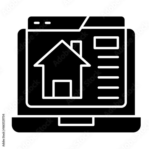 Laptop  Icon Element For Design