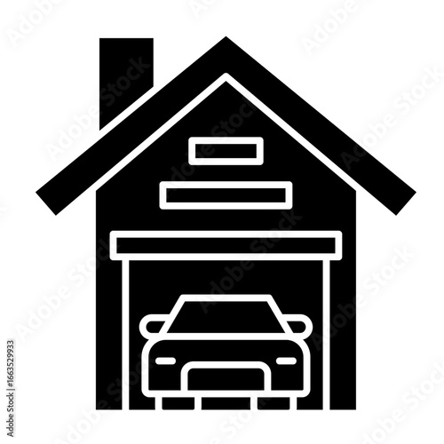 Garage  Icon Element For Design