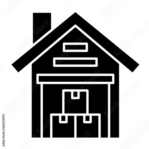 Warehouse  Icon Element For Design