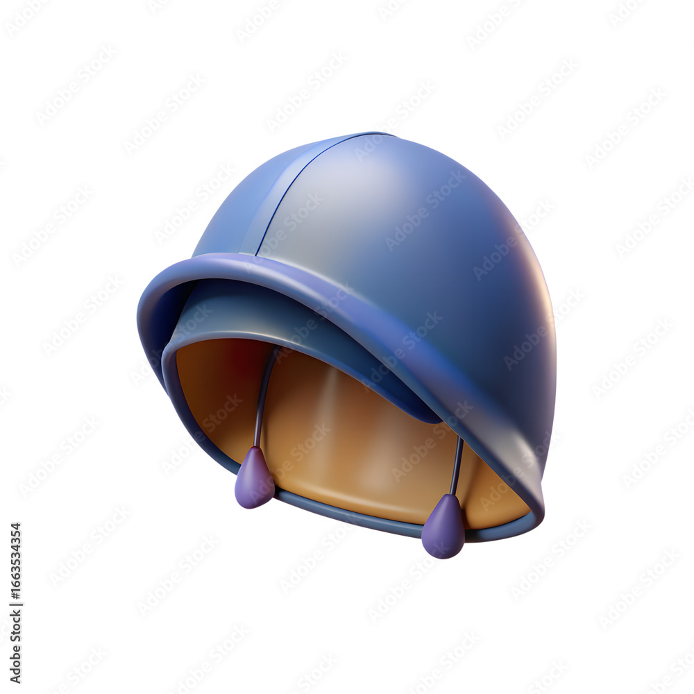 Fototapeta premium Rainproof Hooded Cap 3D Transparent Background Image