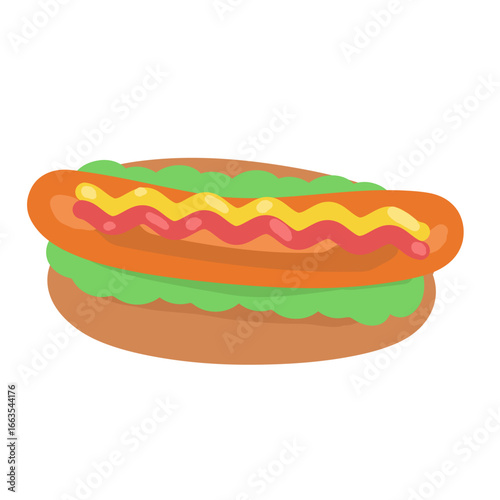 ホットドッグ　イラスト