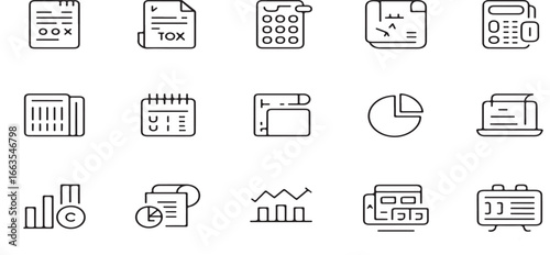 Business icons, analytics icons, finance icons, marketing icons, data analysis, chart icons, graph icons, report icons, document icons, calendar icons, folder icons, calculator icons, pie chart, bar g